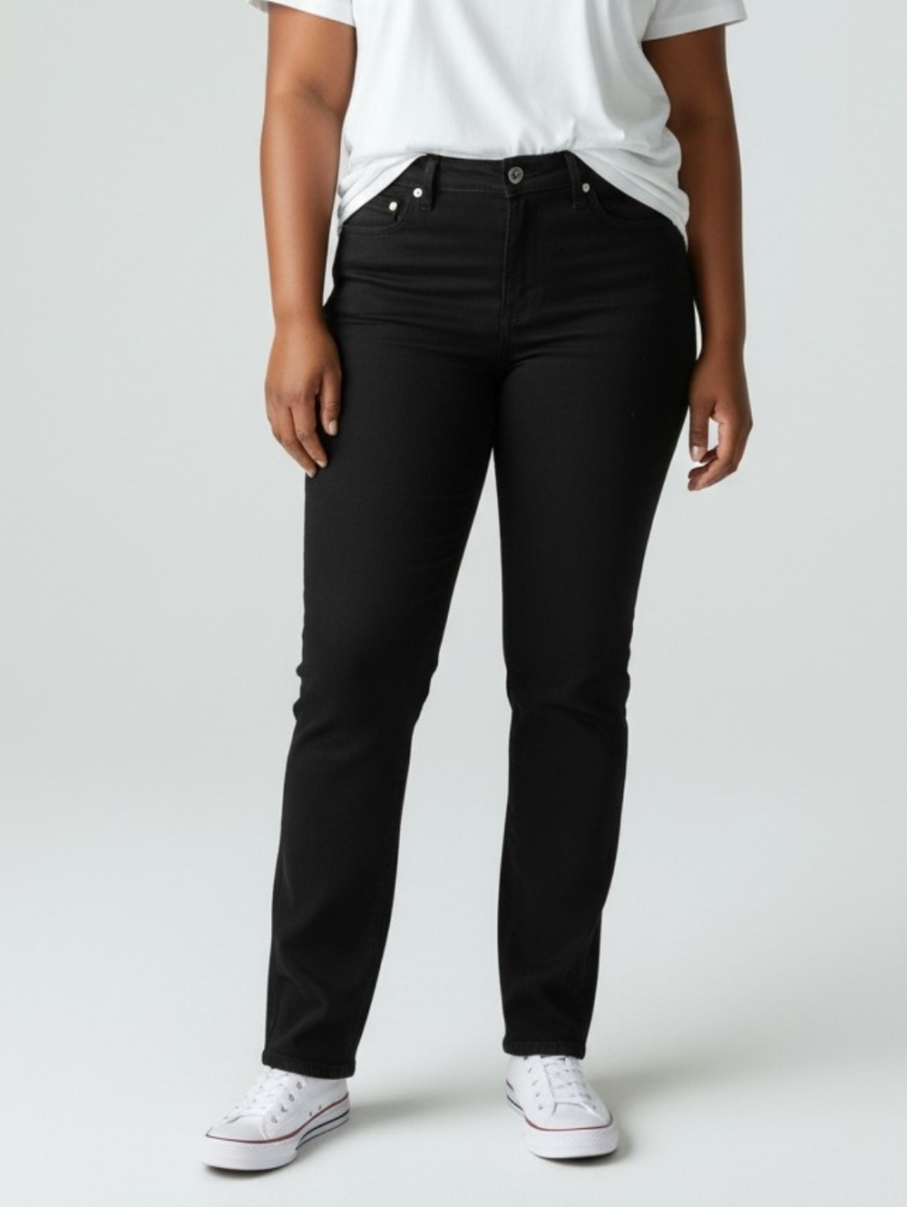 Levi's Ultra High Rise Super Skinny Jeans In Black Wash Size Women's 14
